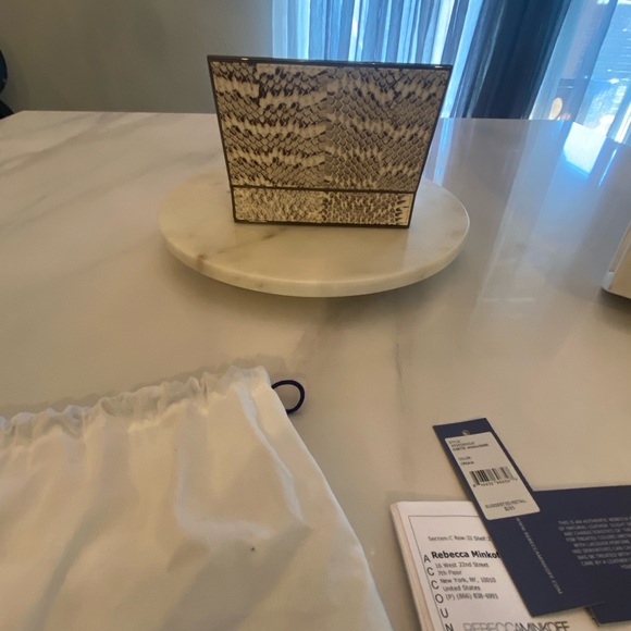 Rebecca Minkoff Snakeskin Clutch NWT